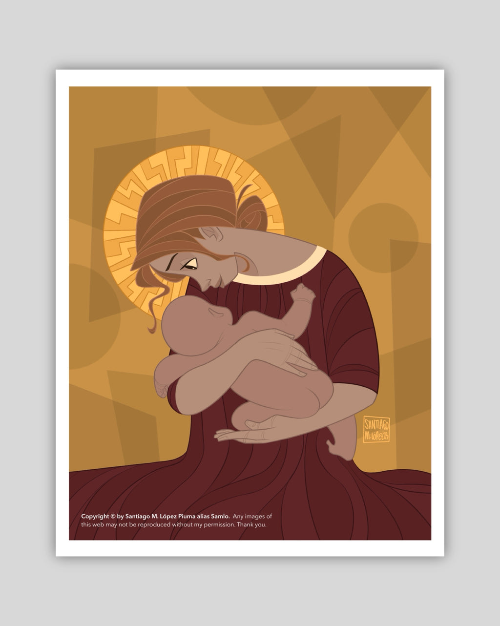 Virgen del Refugio - Lámina A5