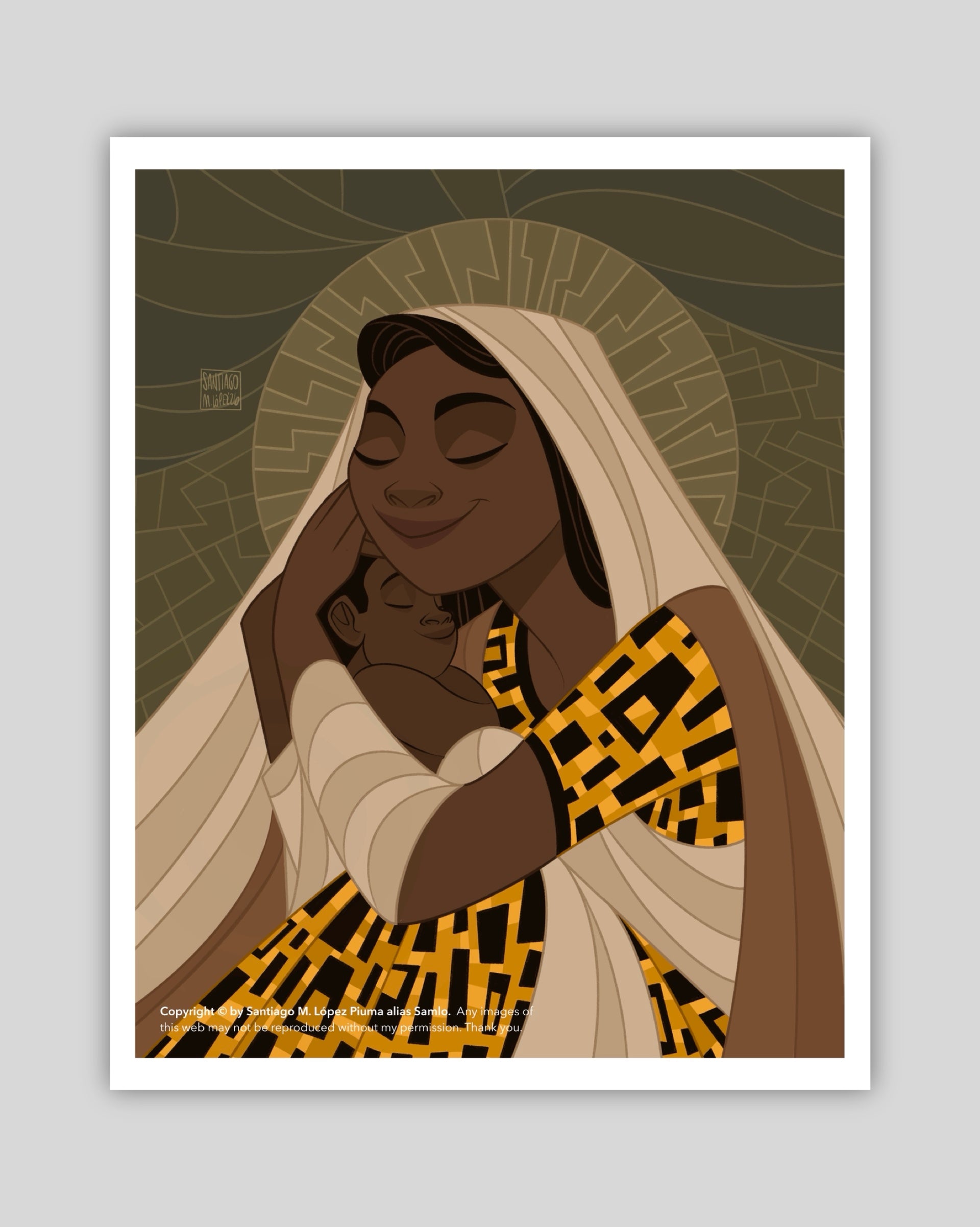 Virgen del Congo - Lámina A5