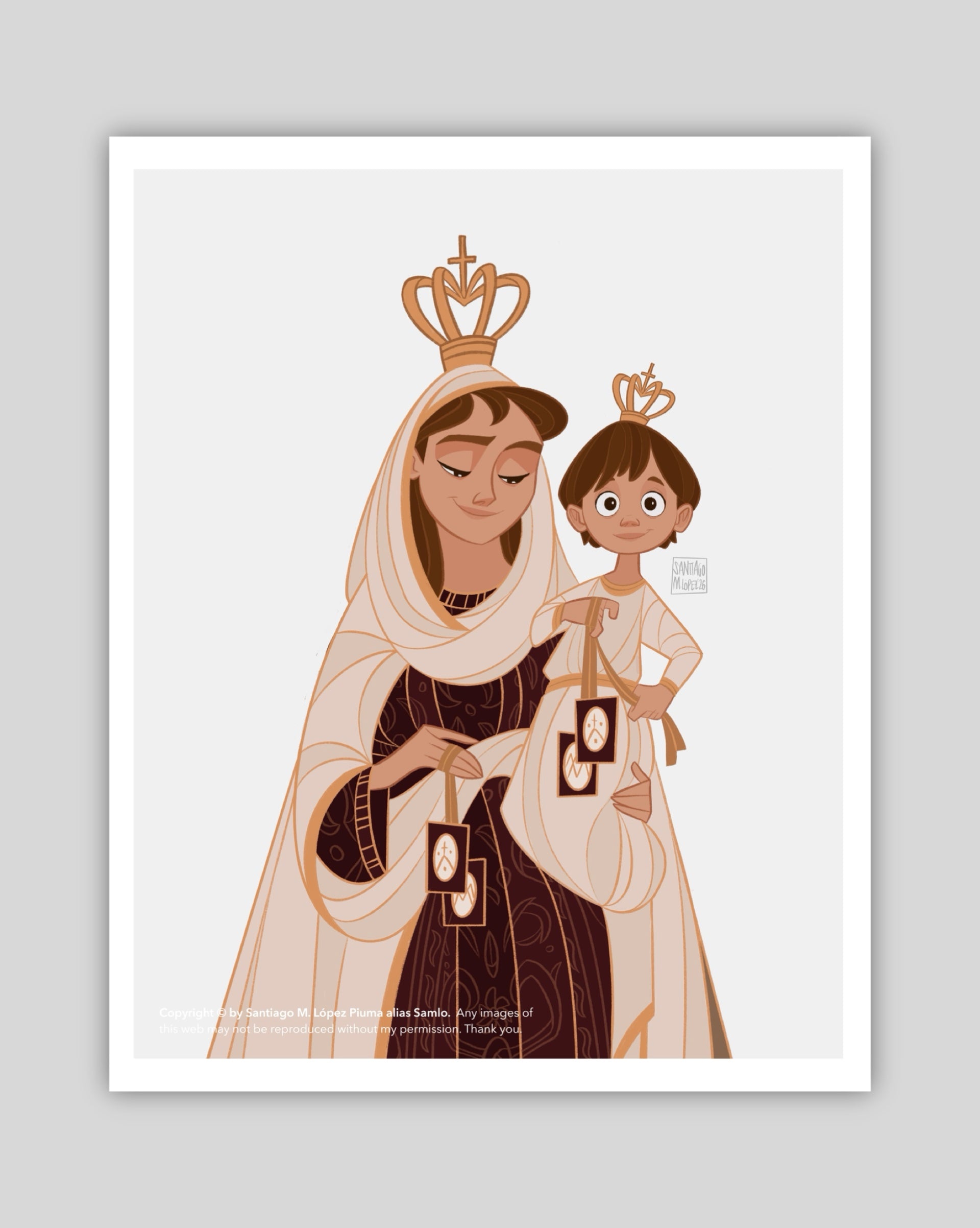 Virgen del Cármen - Print