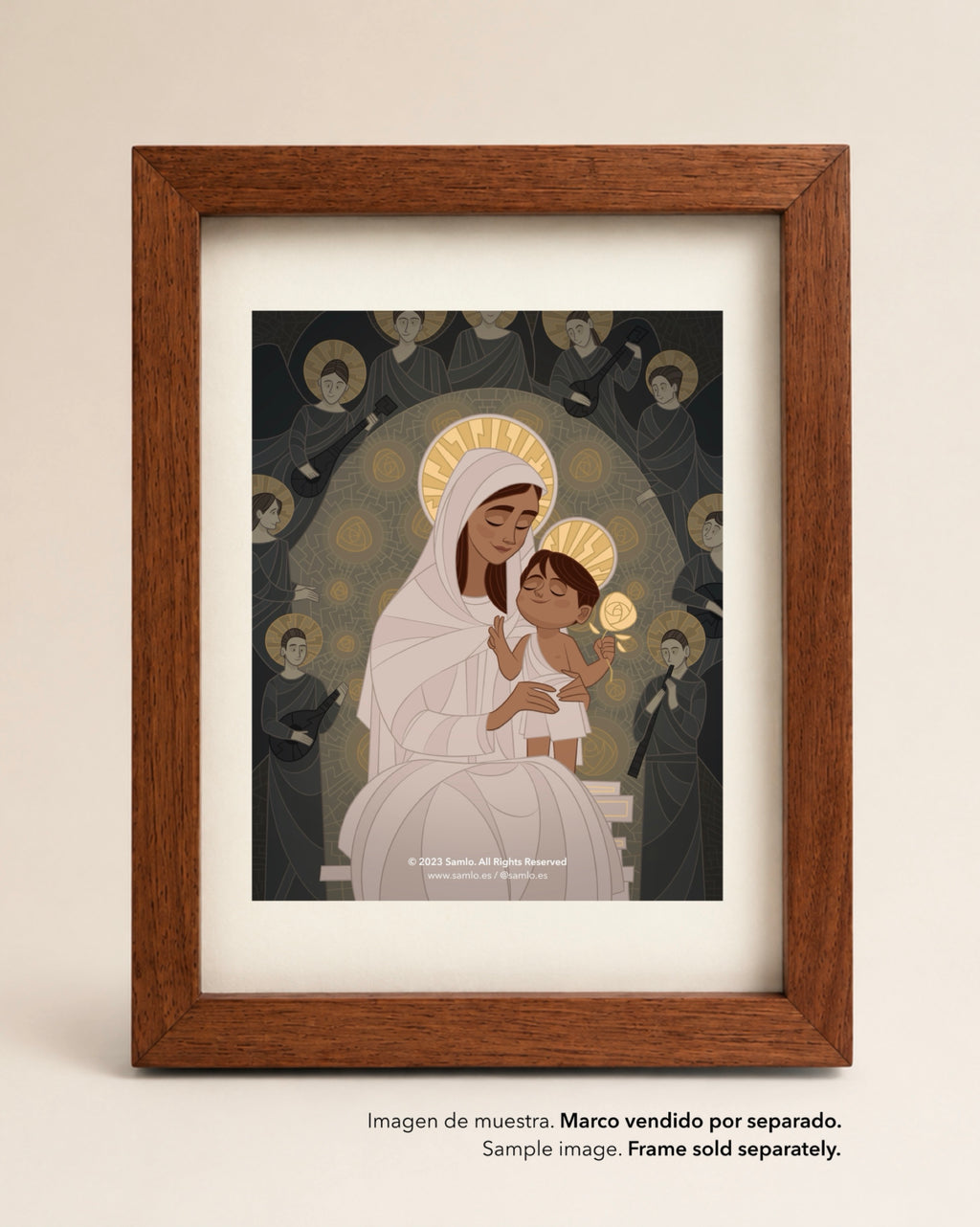 Virgen Navarra - Lámina A5