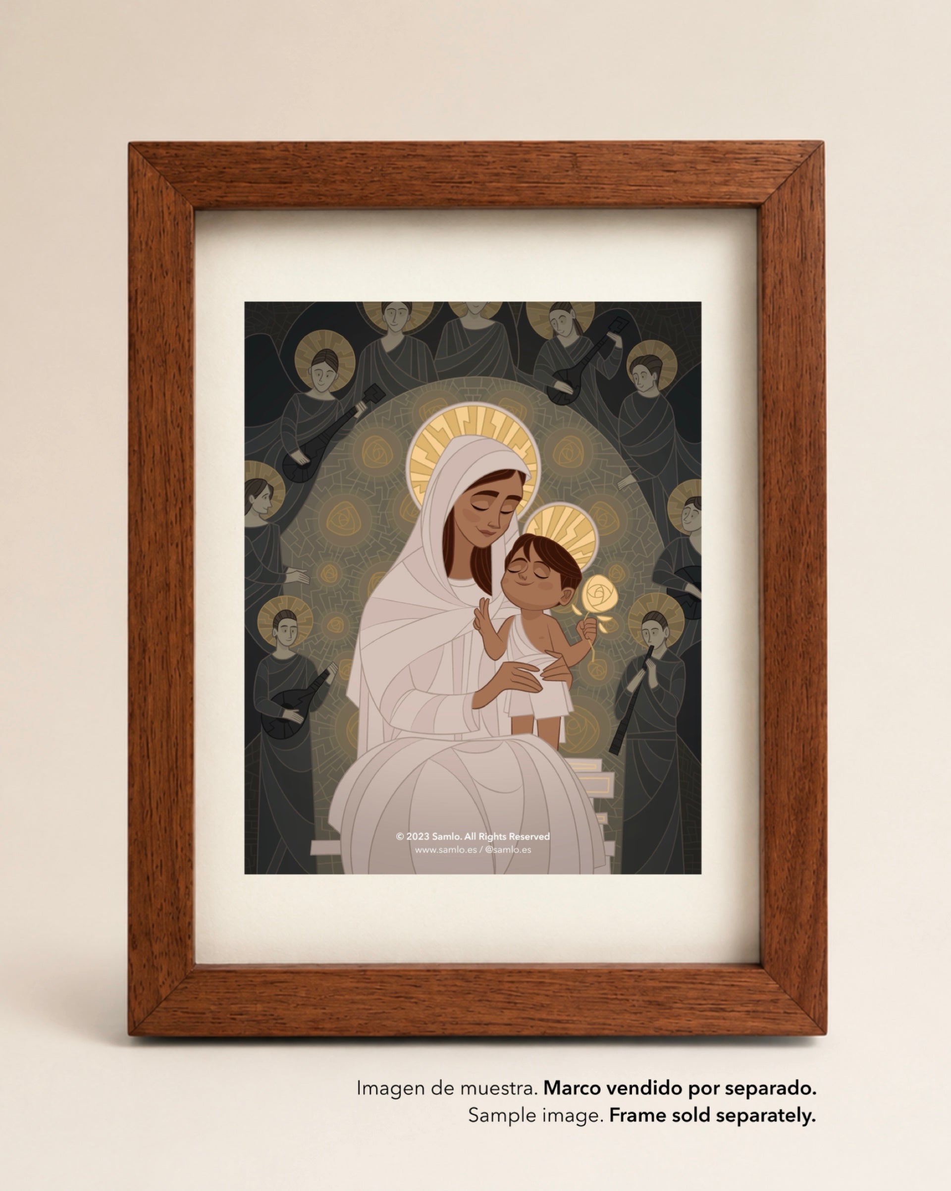 Virgen Navarra - Lámina A5