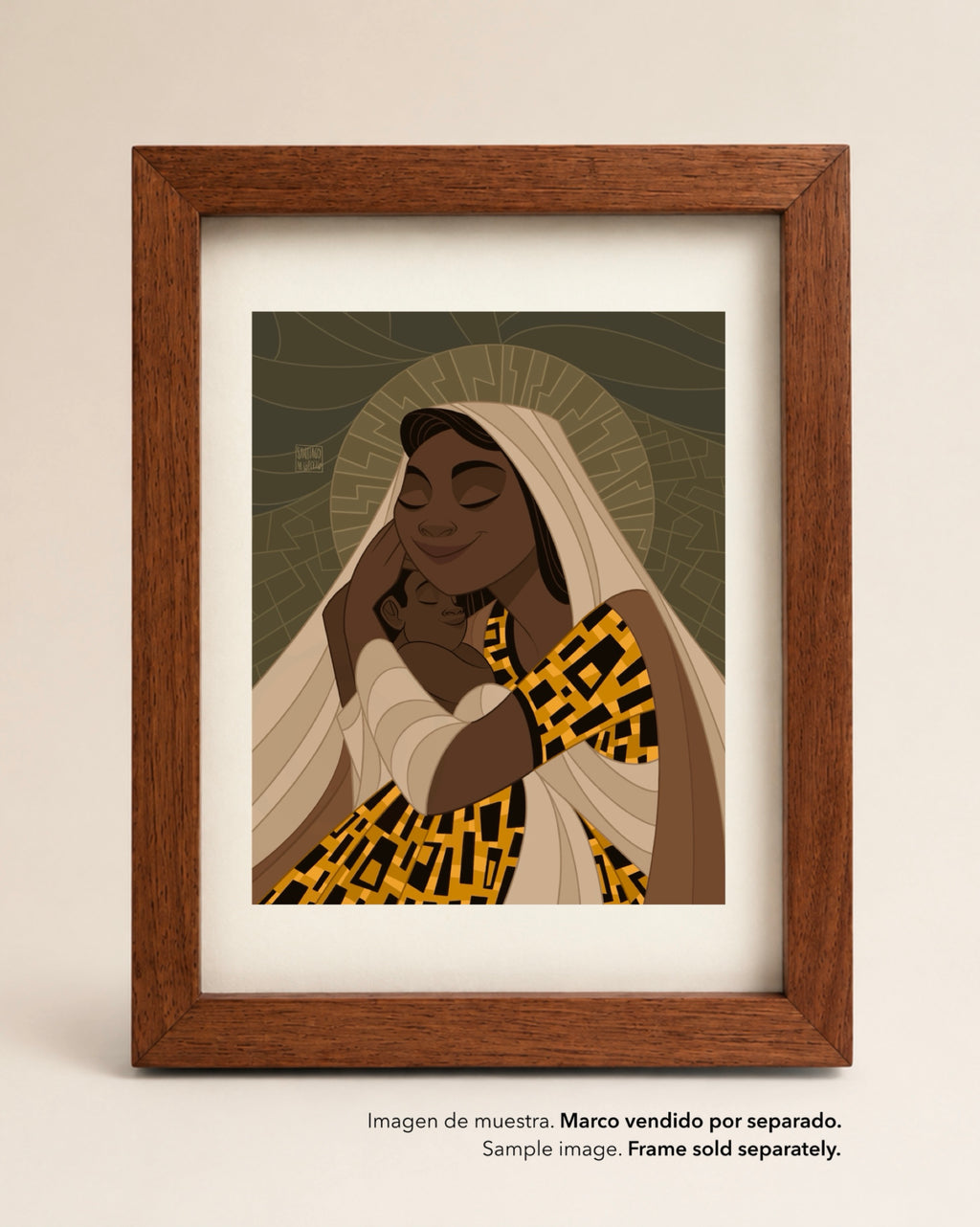Virgen del Congo - Lámina A5