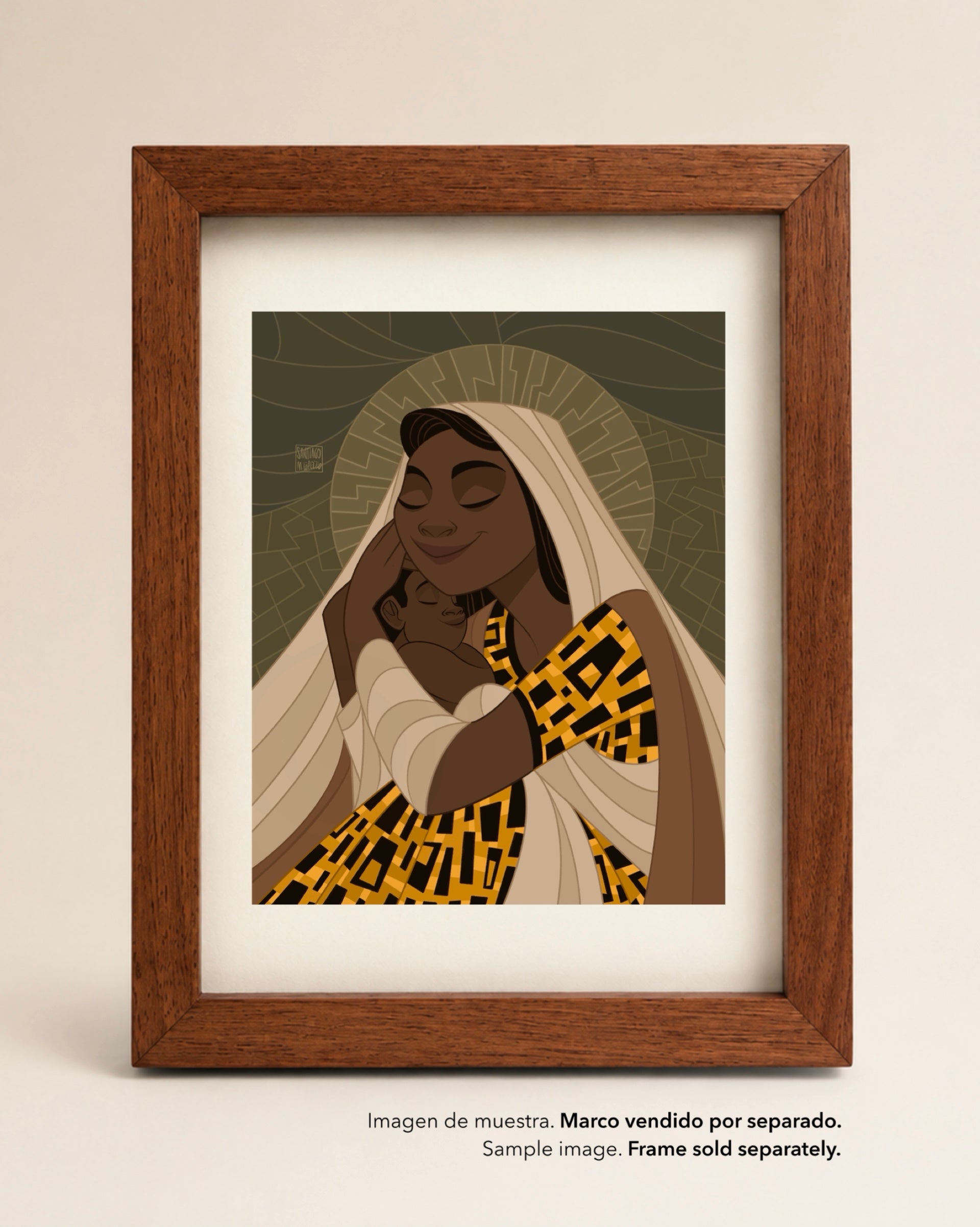 Virgen del Congo - Lámina A5