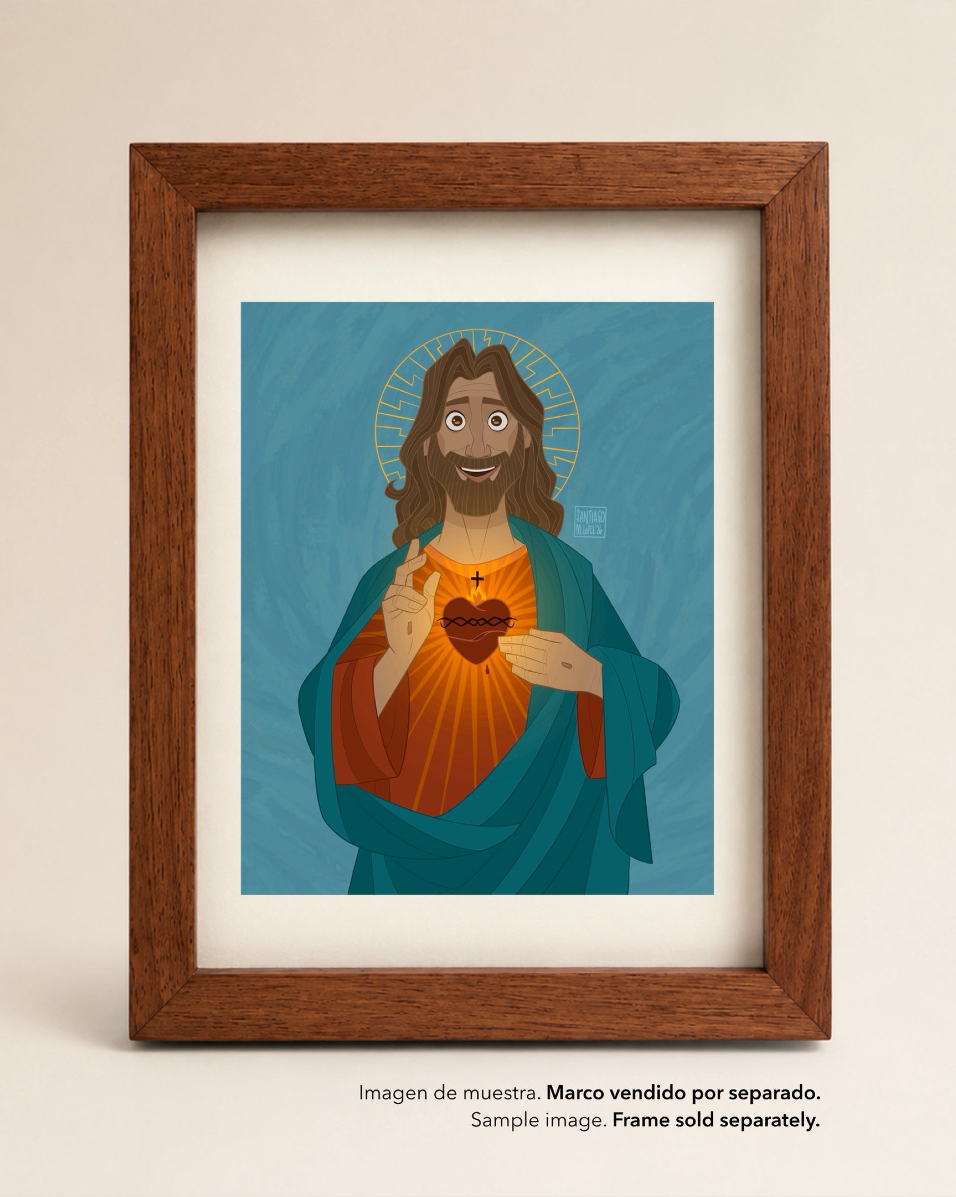 Jesús Sagrado Corazón - Lámina A5