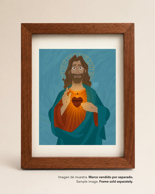 Jesús Sagrado Corazón - Lámina A5