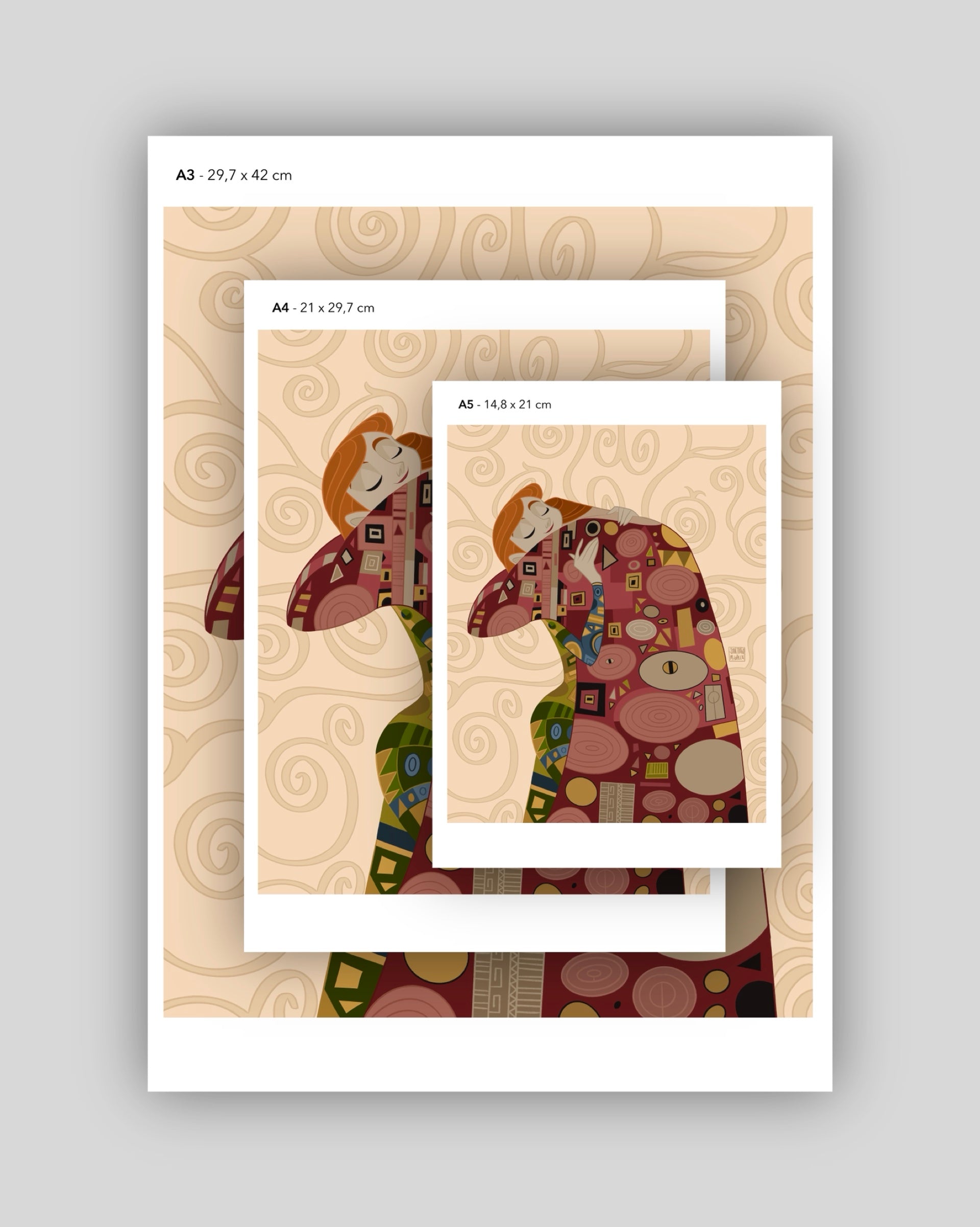 Klimt Abrazo - Print