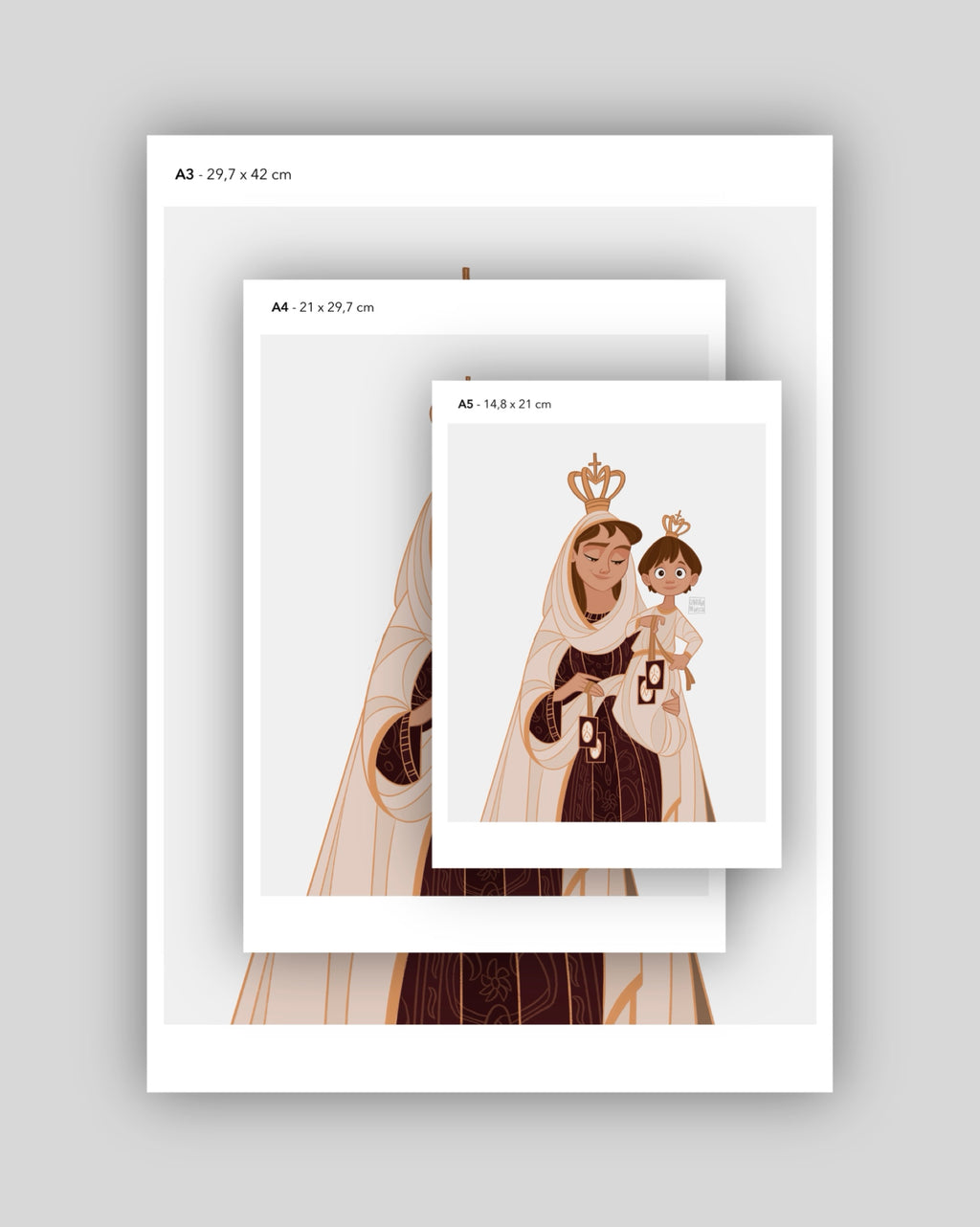 Virgen del Cármen - Print