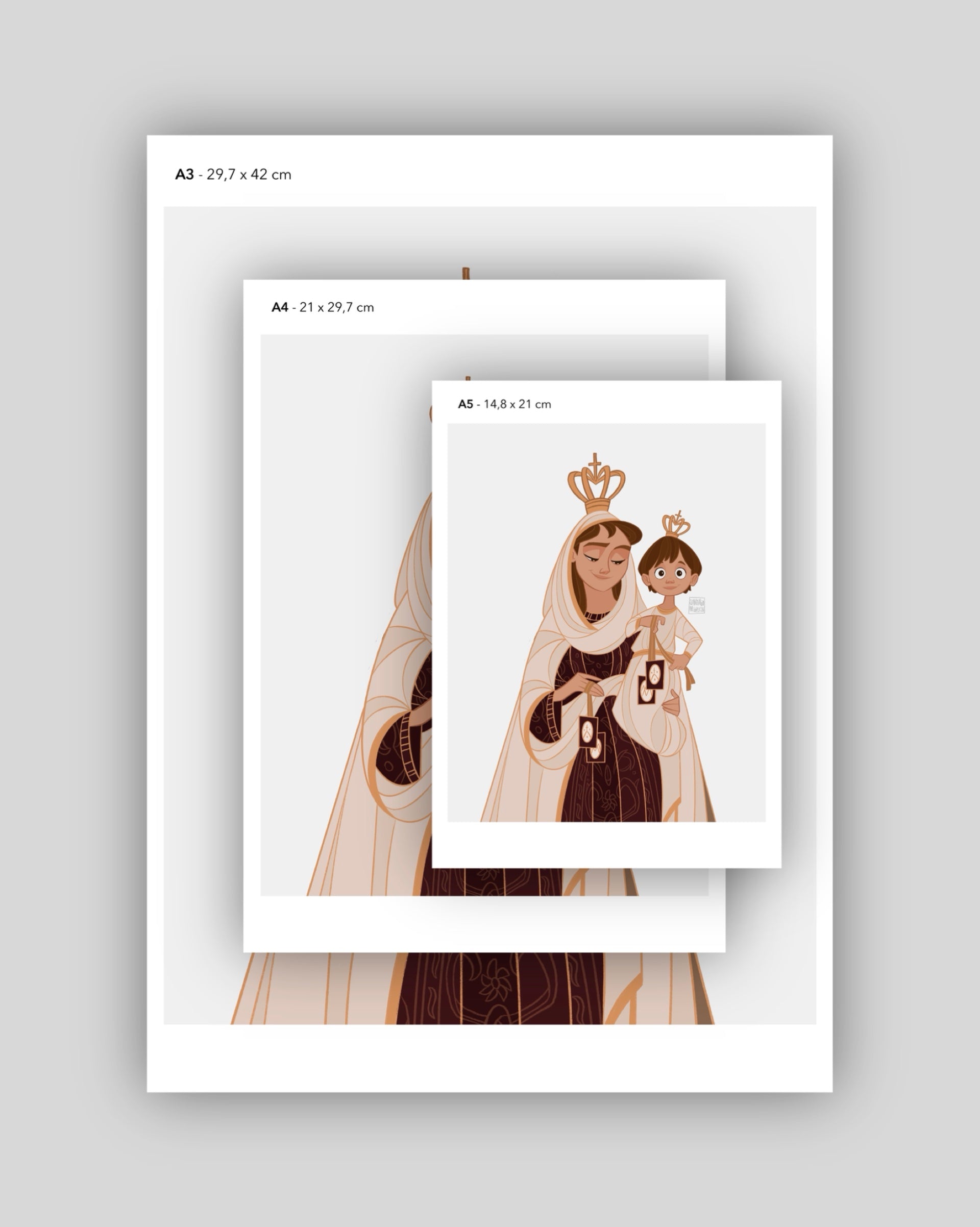 Virgen del Cármen - Print