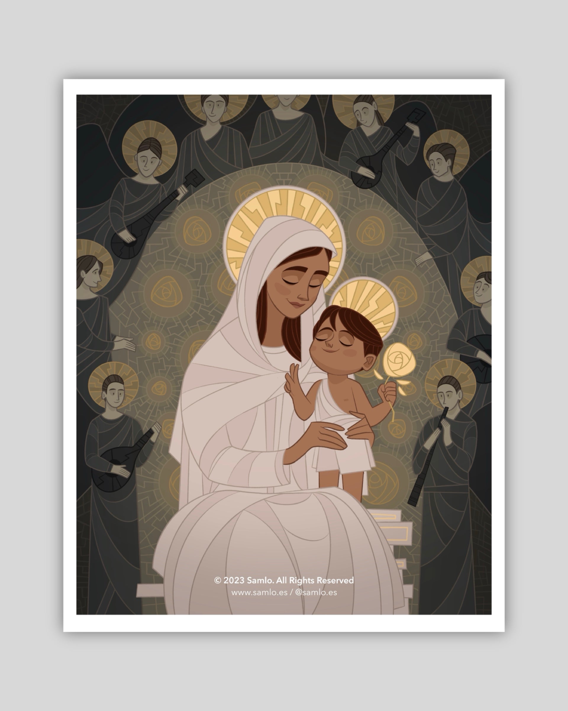 Virgen Navarra - Lámina A5